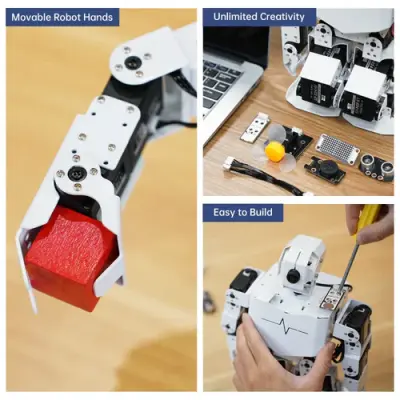 TonyPi Pro Yapay Zekalı İnsansı AI Eğitim Robotu (RPi 5 8GB, ChatGPT Desteği)