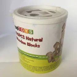 topTOYS Doğal Ahşap Bloklar - 100 Parça - Thumbnail