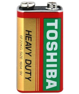 Toshiba Heavy Duty 9V Kare Pil - 6F22