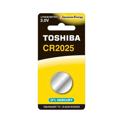 Toshiba - Toshiba CR2025 3V Lityum Hafıza (Buton) Pili - DL2025, ECR2025, 1 Adet Toshiba - Toshiba CR2025 3V Lityum Hafıza (Buton) Pili - DL2025, ECR2025, 1 Adet