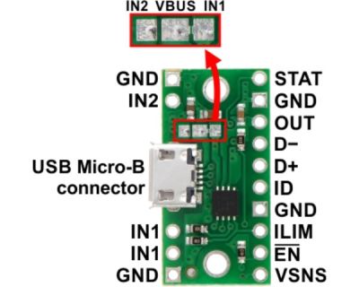 Pololu TPS2113A Power Multiplexer Kartı - USB Micro-B Konnektörlü PL-2596