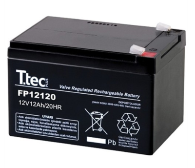 Ttec Plus 12V 12Ah Fp12120 Bakımsız Kuru Akü