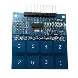 Çin - TTP226 8 Kanal Kapasitif Dokunmatik Keypad Sensör Modülü Çin - TTP226 8 Kanal Kapasitif Dokunmatik Keypad Sensör Modülü