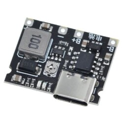 Type-C Li-ion 18650 Pil Şarj Devresi - DC-DC Voltaj Yükseltici - Thumbnail