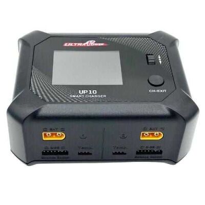 UP10 Dual 1-6S LiPo - LiHV Balanslı LCD Ekranlı Pil Şarj Cihazı (Smart Charger)
