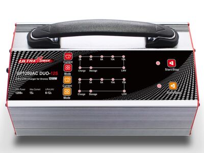 UP1200AC DUO 6-12S Lipo - LiHV Balanslı Batarya Şarj Cihazı - 2X600W, 15A, 2Ch