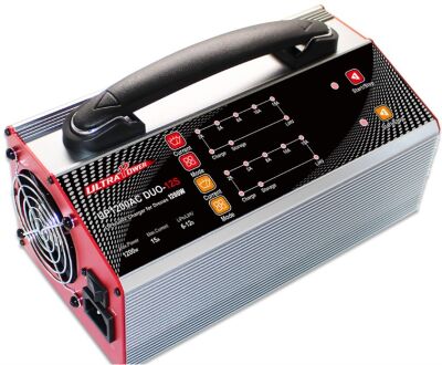 UP1200AC DUO 6-12S Lipo - LiHV Balanslı Batarya Şarj Cihazı - 2X600W, 15A, 2Ch
