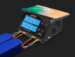 UP8 2 Kanal 1-6S LiPo - LiHV Balanslı LCD Ekranlı Pil Şarj Cihazı (Smart Charger) - Thumbnail