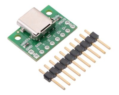 Pololu USB 2.0 Tip-C Konektör Breakout Kartı PL-2585