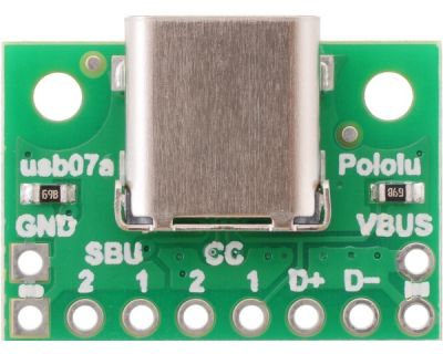 Pololu USB 2.0 Tip-C Konektör Breakout Kartı PL-2585