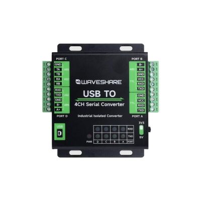 4 Port USB - Seri Dönüştürücü - (RS232/485/422/TTL Çıkış), 25790, FT4232HL Çip
