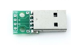 Çin - Usb Tip A DIP Dönüştürücü (Breadboard Uyumlu) Çin - Usb Tip A DIP Dönüştürücü (Breadboard Uyumlu)