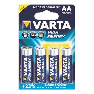 Varta High Energy AA Güçlü Alkalin Kalem Pil - 1.5V, 4 lü