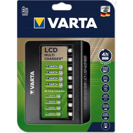 Varta - Varta LCD Multi Plus 8li Aa/aaa Pil Şarj Cihazı Varta - Varta LCD Multi Plus 8li Aa/aaa Pil Şarj Cihazı