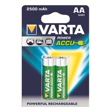 Varta Power Accu Şarj Edilebilir (Şarjlı) AA Kalem Pil - 1.2V, 2500mAh, 2li