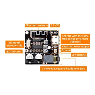 VHM-314 Bluetooth Ses Alıcı ve Stereo Amfi Modülü