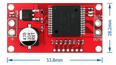 VNH2SP30 - 30A Arduino Dual DC Motor Sürücü Devresi ( Tam Köprü )