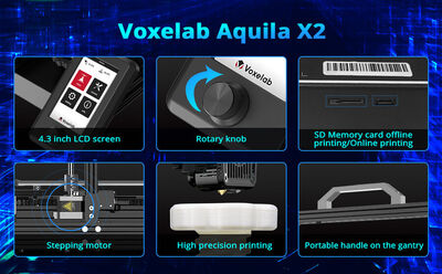 Voxelab Aquila X2 DIY 3D Yazici: Giriş Seviye Performanslı Printer - TEŞHİR