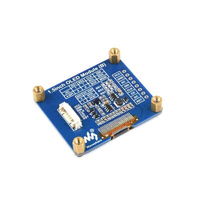 Waveshare 1.5 İnç OLED Ekran - SPI/I2C, 128x128, Siya üzerine Beyaz, 25093