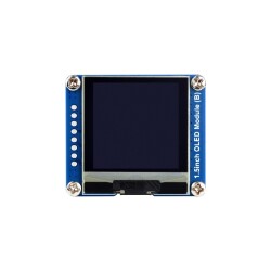 Waveshare - Waveshare 1.5 İnç OLED Ekran - SPI/I2C, 128x128, Siya üzerine Beyaz, 25093
