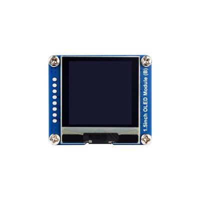 Waveshare 1.5 İnç OLED Ekran - SPI/I2C, 128x128, Siya üzerine Beyaz, 25093