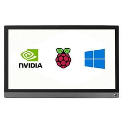 Waveshare - Waveshare 15.6 inch Full HD Dokunmatik LCD Monitor, IPS, HDMI - Type C, 16549
