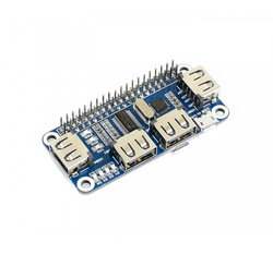 Waveshare - Waveshare 4 Portlu USB HUB HAT( Raspberry Pi için )