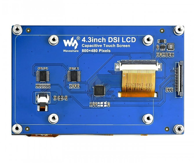 Raspberry Pi için 4.3inch DSI Dokunmatik LCD Ekran, 800x480, 16239