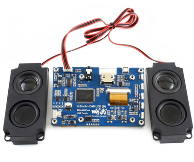 Waveshare 4.3 inç HDMI LCD (B) Dokunmatik Ekran - IPS, 800x480, 15932