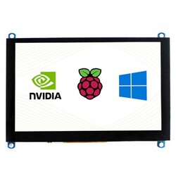 Waveshare - WaveShare 5inch Kapasitif Dokunmatik Ekran LCD (H), 800×480, HDMI, 14300