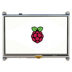 Waveshare - Waveshare 5inch Dokumatik LCD Ekran, Rezistif, 800×480, HDMI, Düşük Güç, 10563