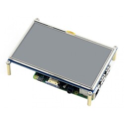 Waveshare 5inch Dokumatik LCD Ekran, Rezistif, 800×480, HDMI, Düşük Güç - Thumbnail