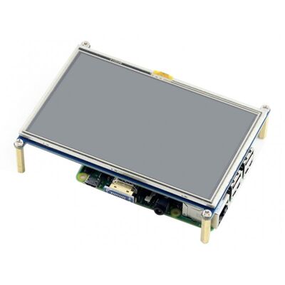 Waveshare 5inch Dokumatik LCD Ekran, Rezistif, 800×480, HDMI, Düşük Güç
