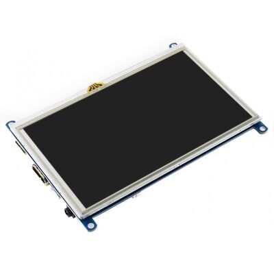 Waveshare 5inch Dokunmatik LCD (G) Ekran, Rezistif, 800×480, HDMI, 14447