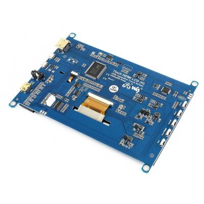 Waveshare 7 inç Kapasitif Dokunmatik LCD (H), 1024×600, HDMI, IPS, 14628