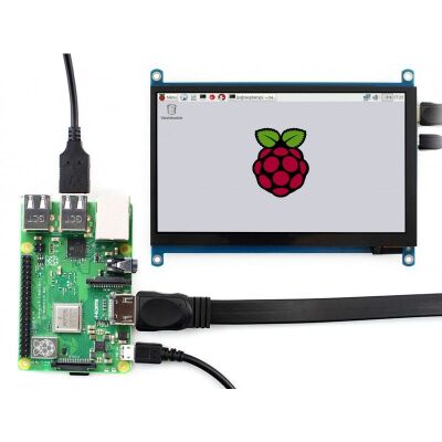 Waveshare 7 inç Kapasitif Dokunmatik LCD (H), 1024×600, HDMI, IPS, 14628