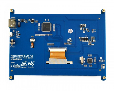 Waveshare 7inch HDMI LCD (C) - 1024×600, HDMI, IPS, Düşük Güç - 11199