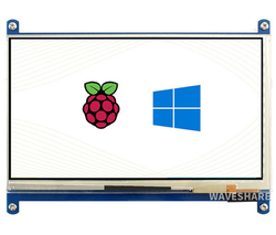 Waveshare - Waveshare 7inch HDMI LCD (C) - 1024×600, HDMI, IPS, Düşük Güç - 11199