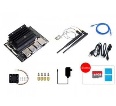 Waveshare Jetson Nano 4GB Yapay Zeka Geliştirme Kiti - KİT A, 21813