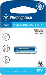 Westinghouse - Westinghouse A27 Alkalin Pil - 12V, MN27, 1 Adet Westinghouse - Westinghouse A27 Alkalin Pil - 12V, MN27, 1 Adet