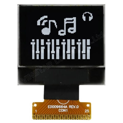 Winstar 0.95 inç COG OLED Ekran - 96x64, Beyaz