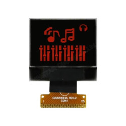 Winstar - Winstar 0.95 inç COG OLED Ekran - 96x64, KIRMIZI