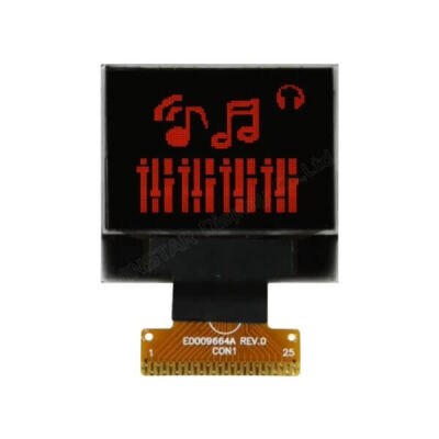 Winstar 0.95 inç COG OLED Ekran - 96x64, KIRMIZI