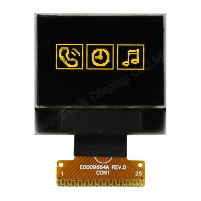 Winstar 0.95 inç COG OLED Ekran - 96x64, SARI