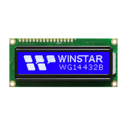 Winstar - Winstar 144x32 Grafik LCD - 2.44 inç, STN Negatif, Mavi üzerine Beyaz, 5V