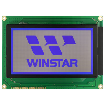 Winstar 240x128 Grafik LCD Ekran - 4.82 inç, STN Negatif, Mavi üzerine Beyaz, 5V