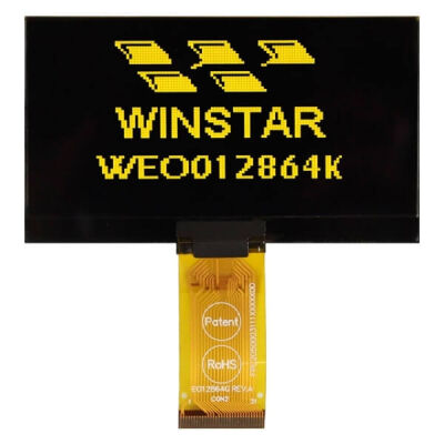 Winstar 2.7 inç COG OLED Ekran - 128x64, SARI