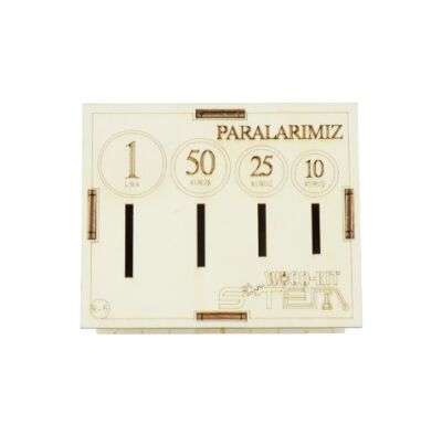 Wood-Kit STEM DIY Paralarımızı Tanıyalım Biriktirelim Üretim Kiti