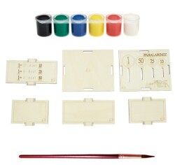 Wood-Kit STEM DIY Paralarımızı Tanıyalım Biriktirelim Üretim Kiti - Thumbnail