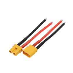 - XT30 Dişi Erkek Lipo Pil Şarj Kablosu Seti - 10cm, 18AWG  - XT30 Dişi Erkek Lipo Pil Şarj Kablosu Seti - 10cm, 18AWG